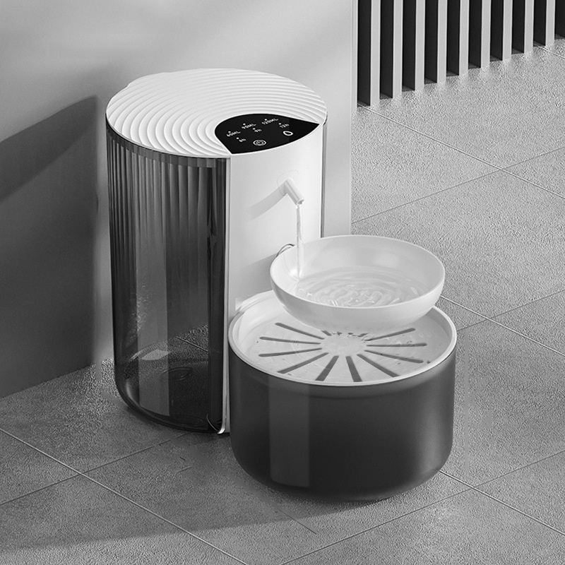Smart Constant-Temperature 3L Pet Water Fountain With Clean-Water Separation & Tipping Mechanism.