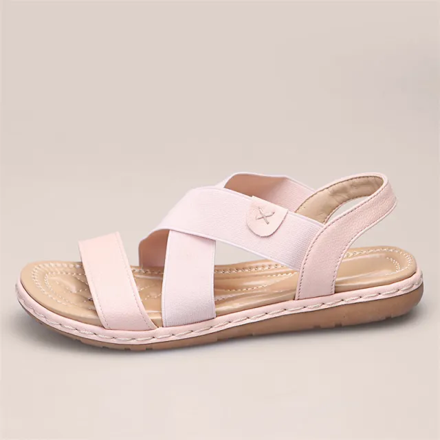 Women's Elastic Strap Casual Beach Sandals Taupe 40 - Shop at LoveMi