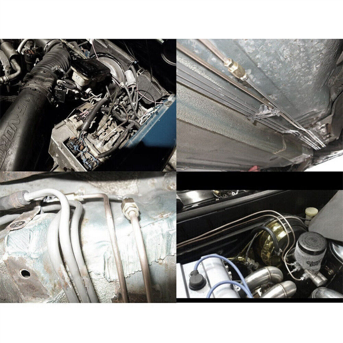 25ft Copper Nickel Brake Pipe Hose Line Tube Roll 3 16in Fittings Tubing Kit UK