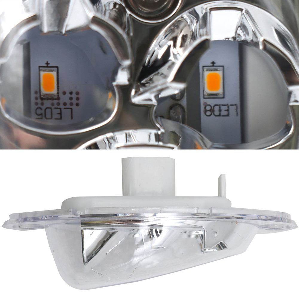 Freightliner Cascadia amber LED marker light plug-and-play connector detail plug view
