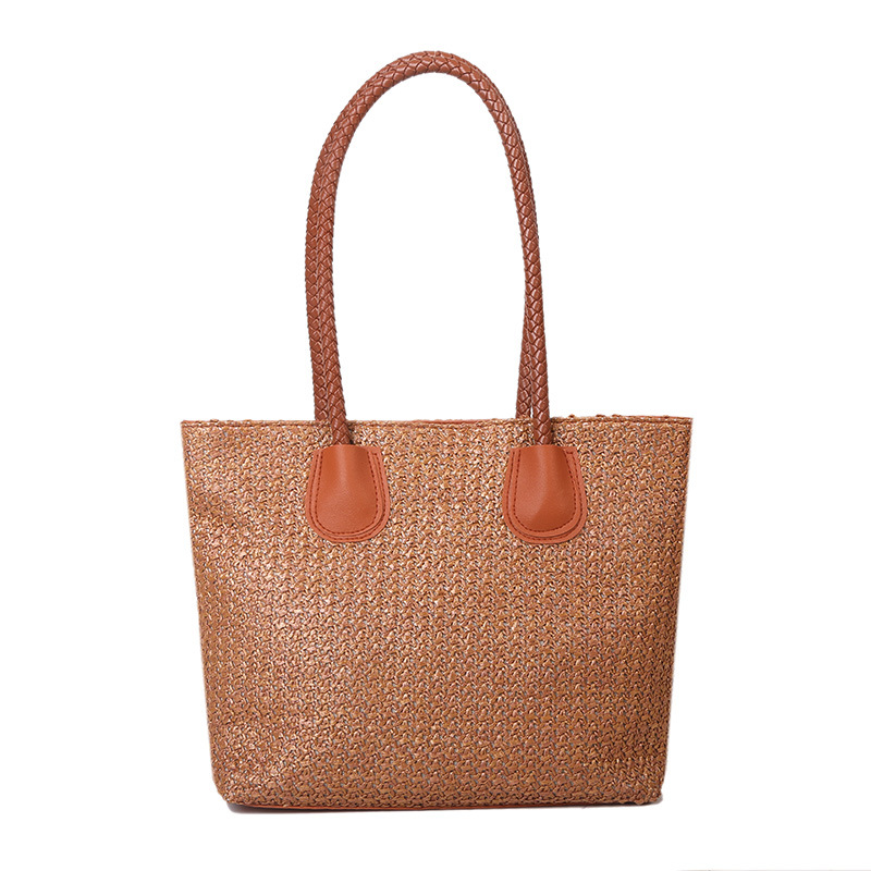 Braided Commuting Single Shoulder Tote Large Bag