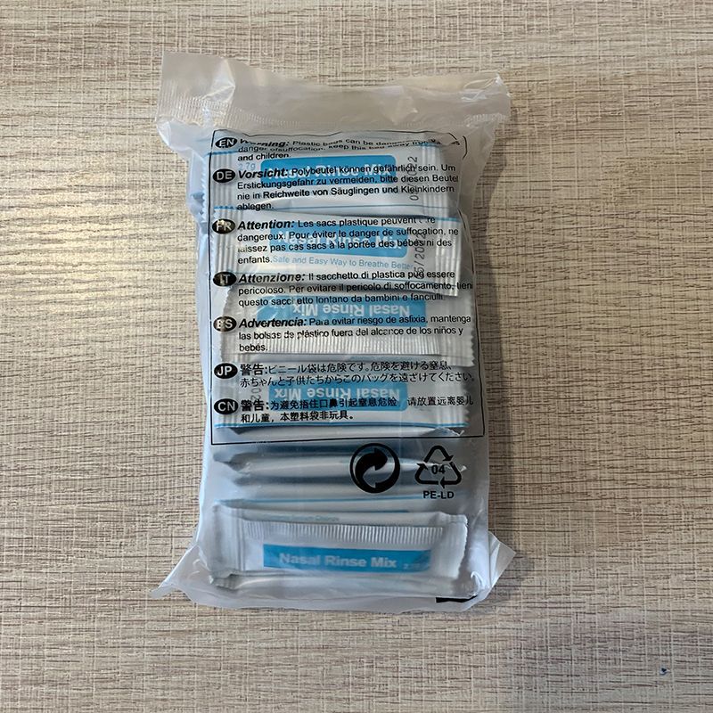 2.7g X 40 Pack Nasal Wash Salt Physiological Saline