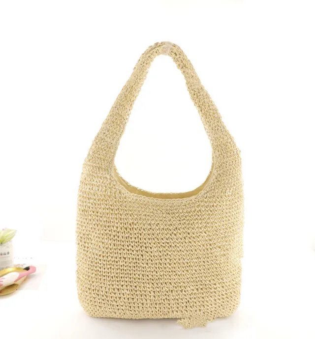 Women's Simple Fashion Woven Bag Beige - Shop at LoveMi