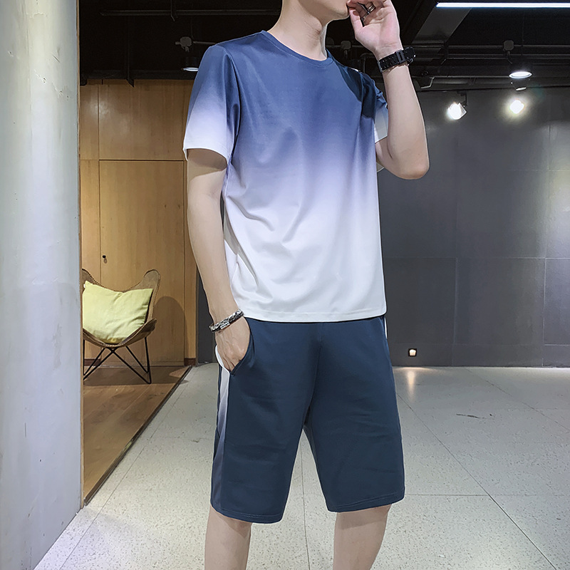 Summer New Ice Silk Sports And Leisure Suit