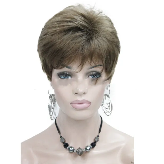 Fashion Short Fluffy Black And Brown Synthetic Fiber Headgear Brown - Shop at LoveMi