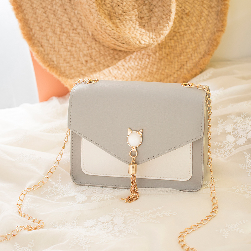 Mini Cat Charm Crossbody Bag – Cute One-Shoulder Purse with Chain Strap - Picture 8 of 10