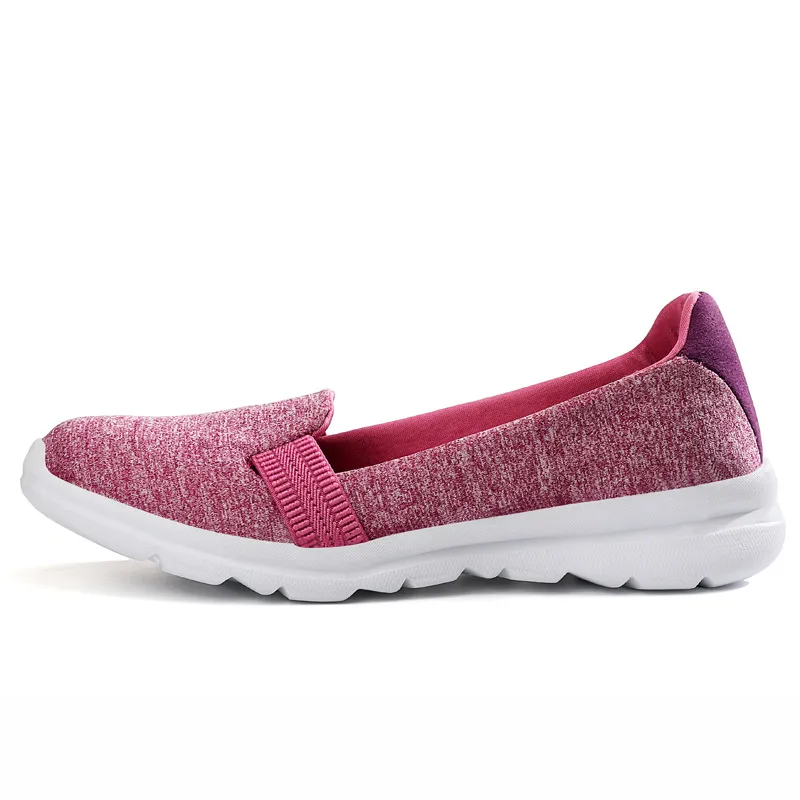 Soft Mesh Shoes Breathable Slip On Lazy Shoes Loafers Women - Pink