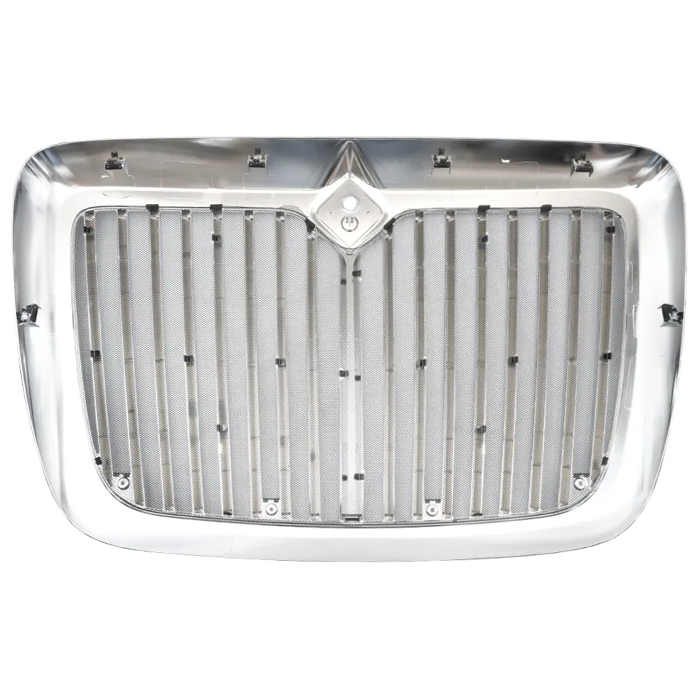 Chrome Front Grille Compatible With International Prostar 2008-2018 With Bug Screen