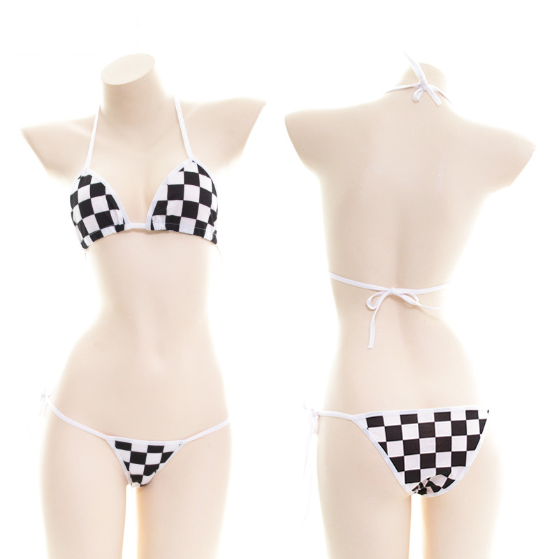 Title 3, Personality Mosaic Cartoon Bikini Suit Japanese...