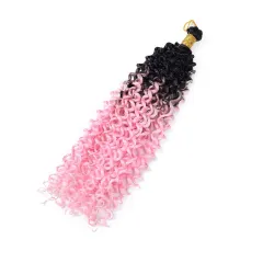 Chemical Fibre Crochet Hair 14-inch Water Ripple Gradient - Dyeing 15 - View 1