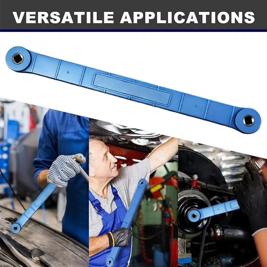 15.4in Offset Extension Wrench Tight Reach Set Drive Adapter For Automotive — image 7