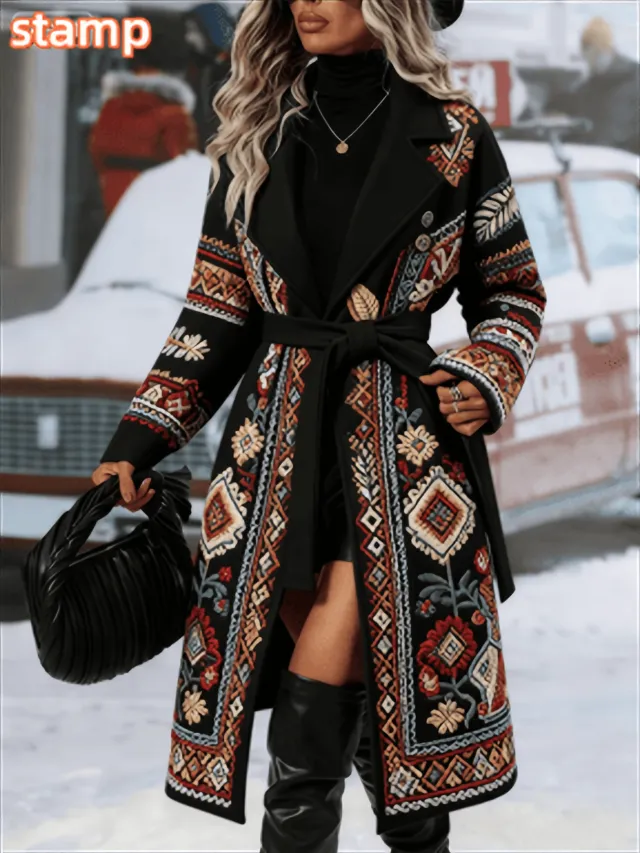 Fashionable Casual Long Coat Black6 - Shop at LoveMi