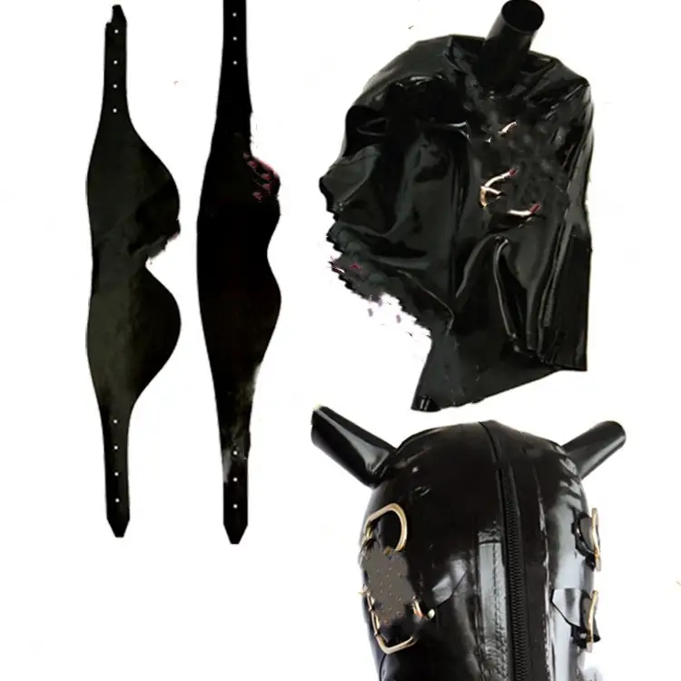 Double Hair Tube Mobile Eye And Mouth Mask Latex Head Cover
