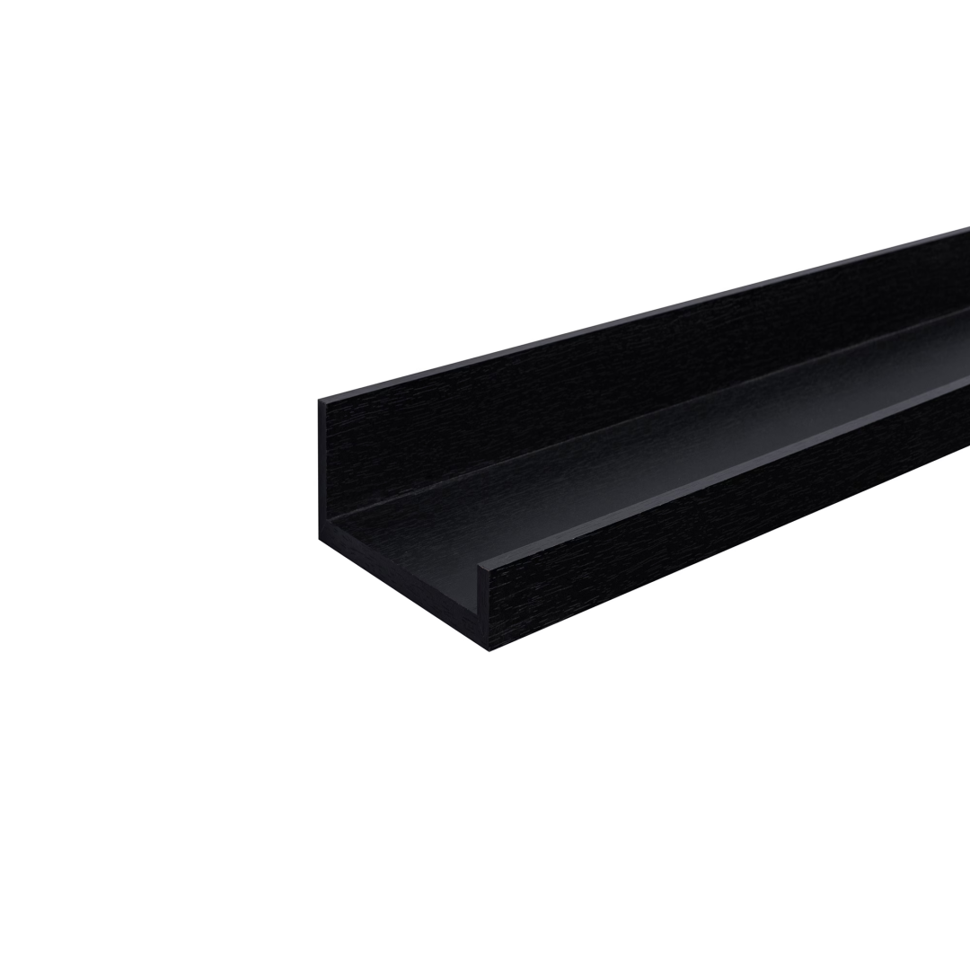 Schweberegale 23,62 cm, Wandmontierte Holzregale für Badezimmer, Schlafzimmer, Wohnzimmer, Küche, Hängeregal zur Aufbewahrung von Büchern, Dekoration mit unsichtbaren Halterungen, Schwarz_voghion.com