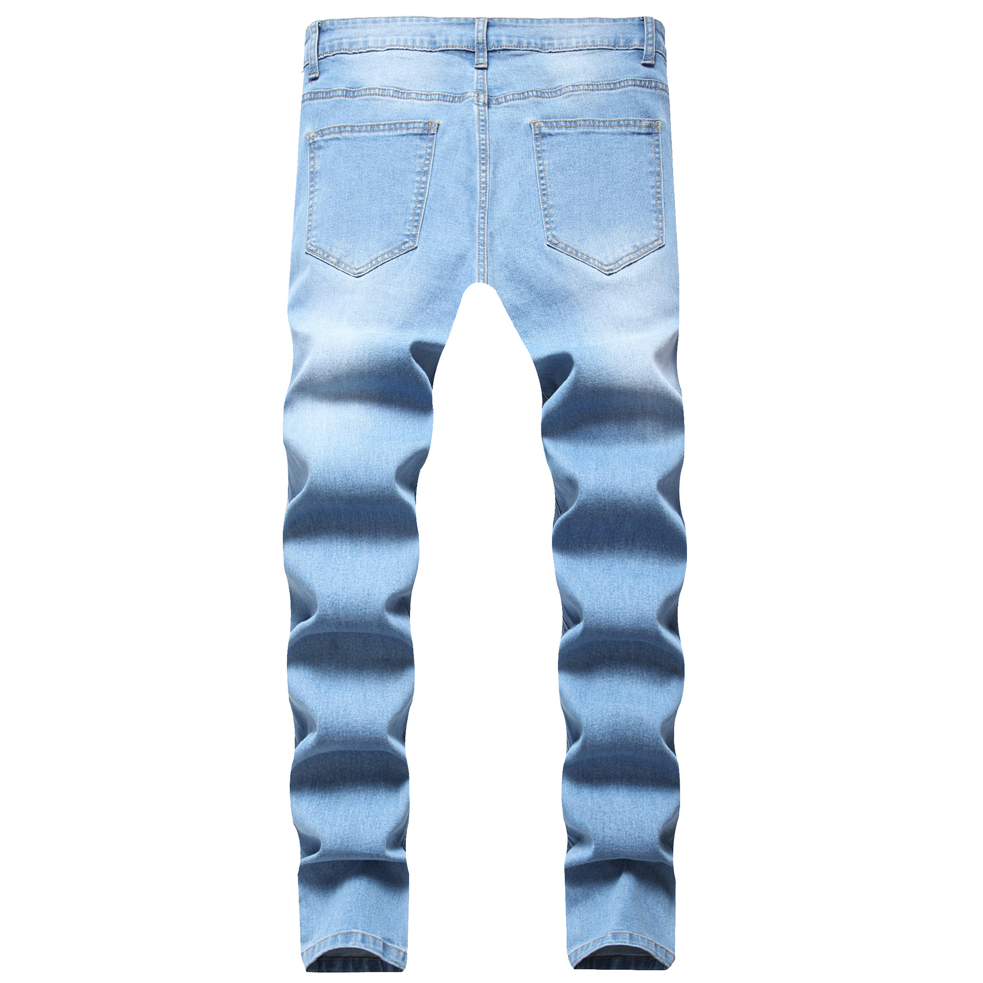 Title 1, Heren Jeans Slim Fit met Gaten, Rechte Pasvorm,...