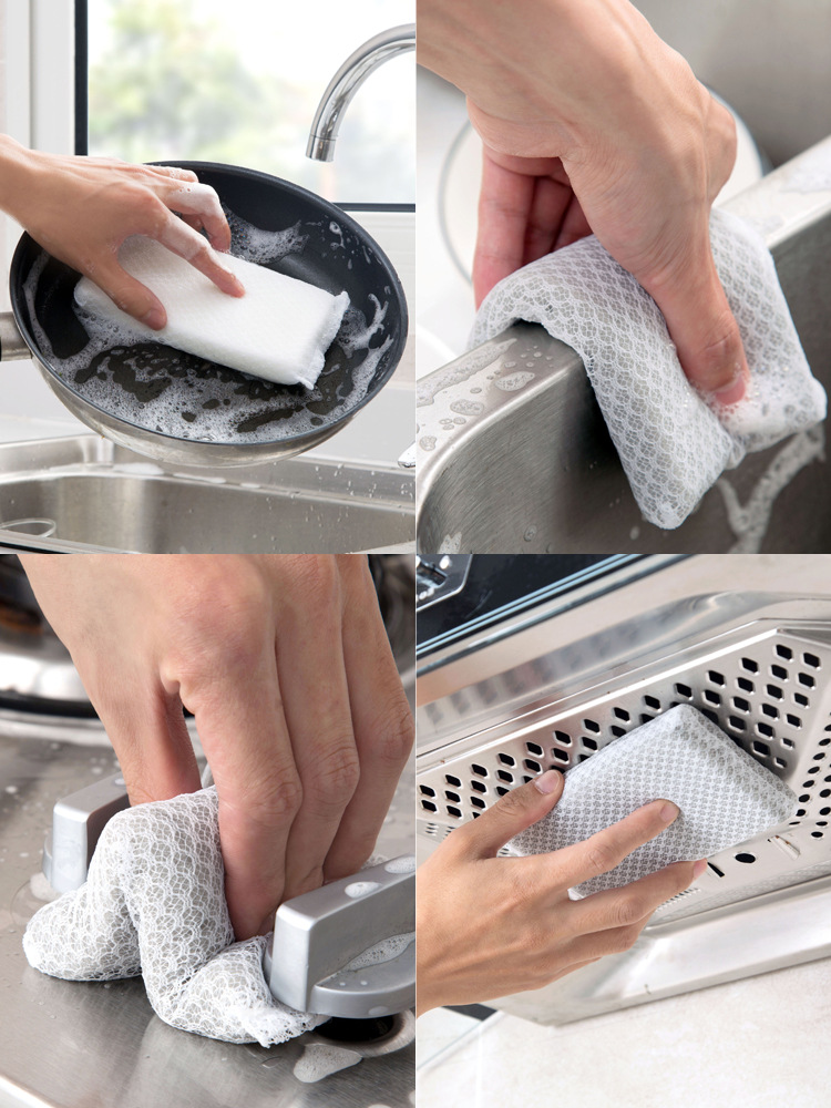 Title 3, Diamond mesh cloth easy to foam kitchen cleanin...