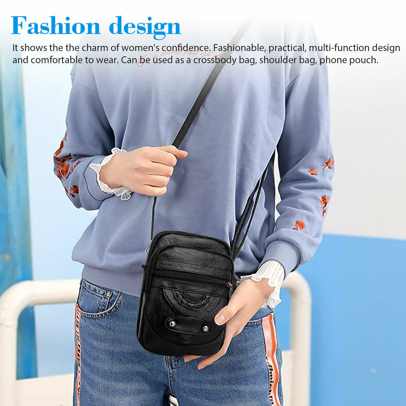 Small Cross-body Cell Phone Bag - Women's. we ship only inside the US, USPS First Class Package 2 Day Handling , 2-5 Day Shipping. Small Cell Phone Purse Wallet Shoulder Bag Case Cross-body Pouch Handbag for Women. Material: This women crossbody phone pur