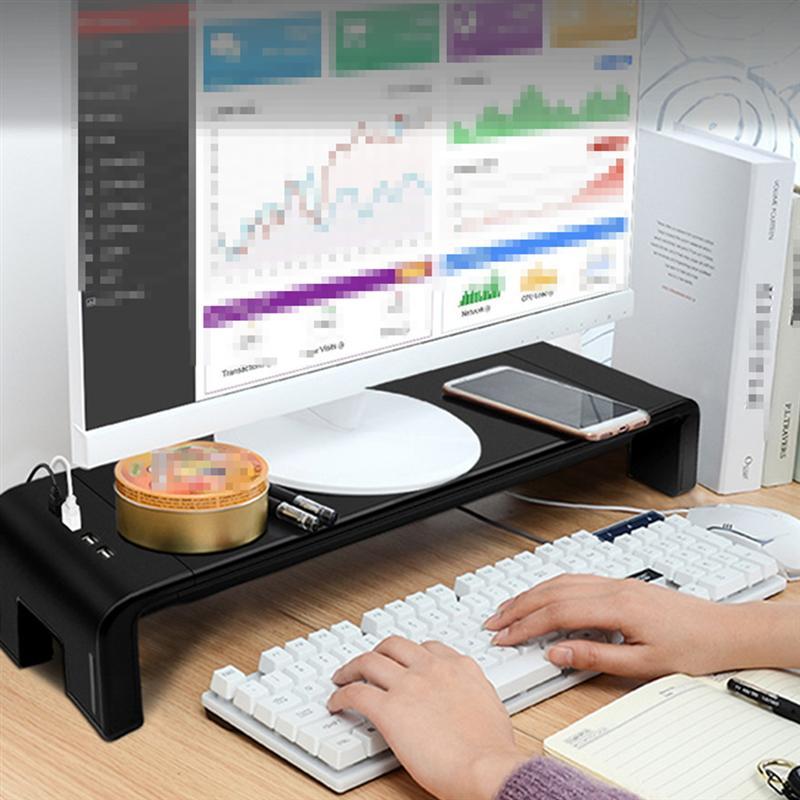 Laptop Monitor With Raised Frame USB Charging Foldable Table - Image 4