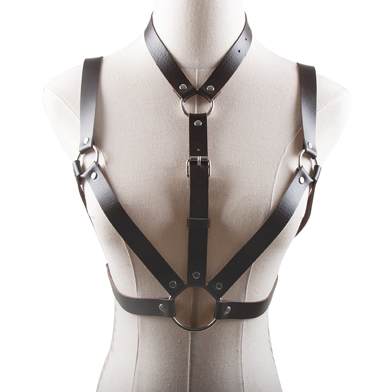 Title 6, European And American Punk Style PU Bondage Corset