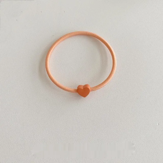Love Hair Band Candy Color Headband Highly Elastic Hair Rope Hair Elastic Band Orange - Shop at LoveMi