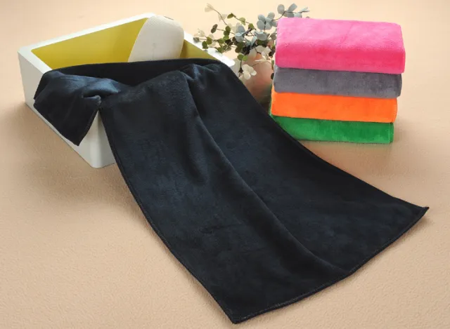 Microfiber Barber Shop Special Dry Hair Towel For Beauty Salon Black - Shop at LoveMi
