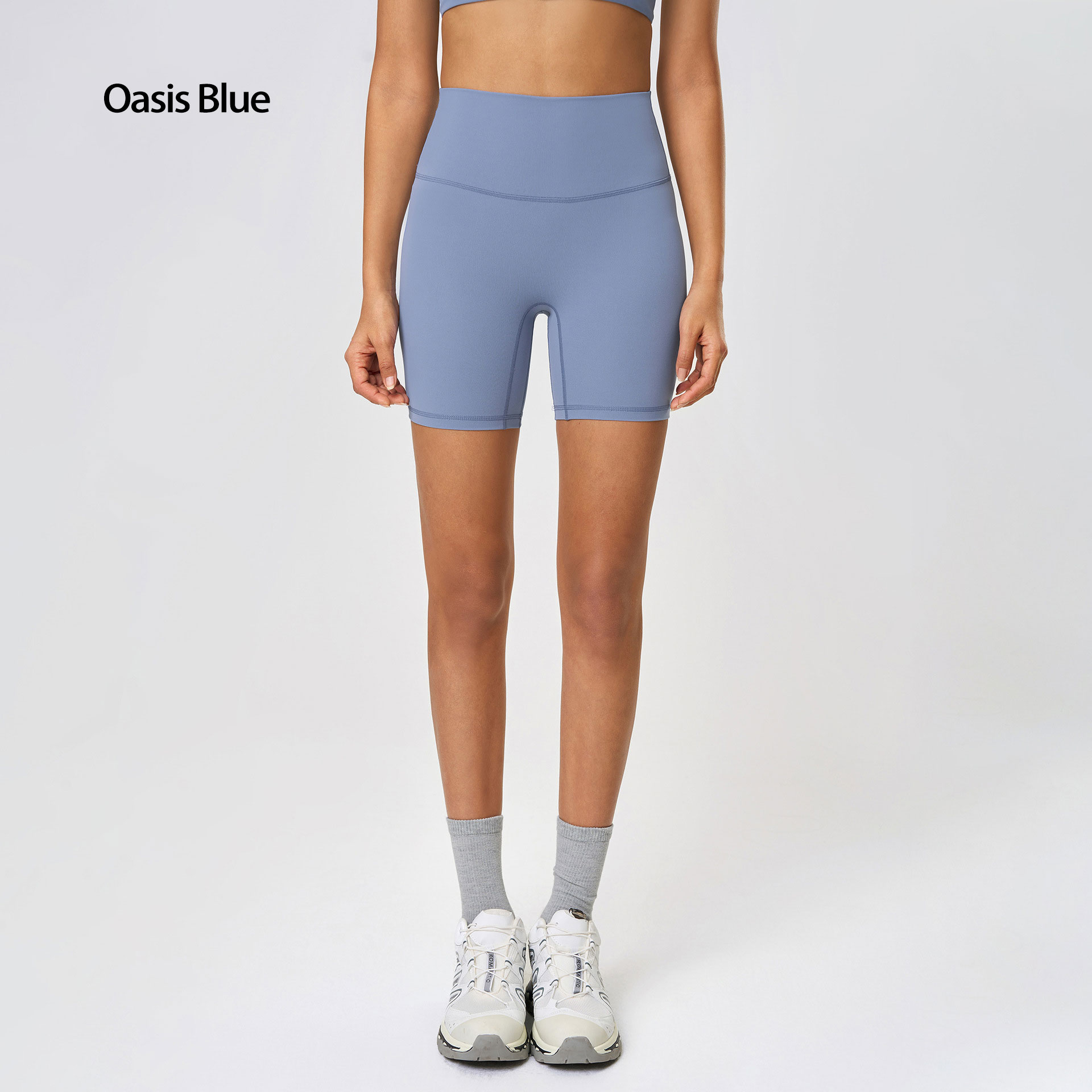 Naked-feel Elastic Yoga Pants, Tummy Control And Butt-lifting Cycling Fitness 3 Pants Tight Running Shorts For Women