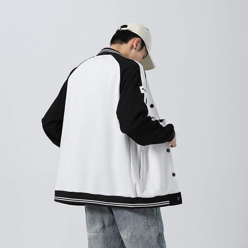 Men's Jacket Plus Cashmere Trend All-match Sports Suit Baseball Uniform