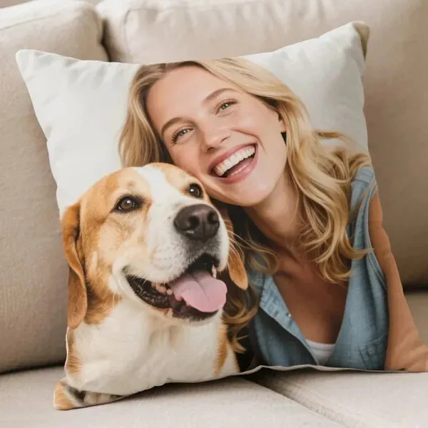 Custom Cushion Personalized Image Upload Fast Printing For Wedding For Pet Lovers Must Upload The Image 35X35Cm - Shop at LoveMi