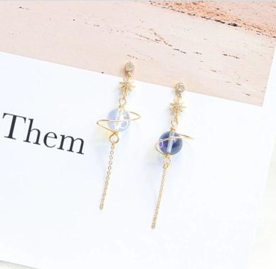 Title 3, Universe Star High-grade Earrings Elegant Long ...