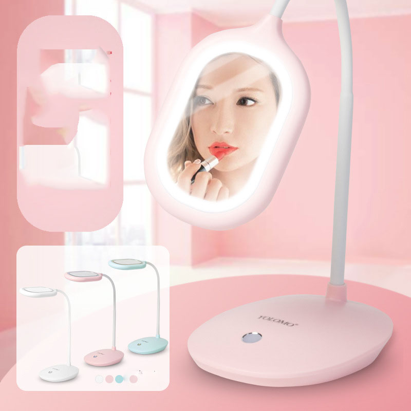 Creative Eye Protection Folding Led Makeup Mirror