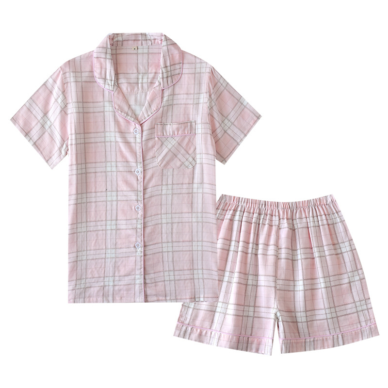 Double Layer Gauze Cotton Home Suit For Lovers