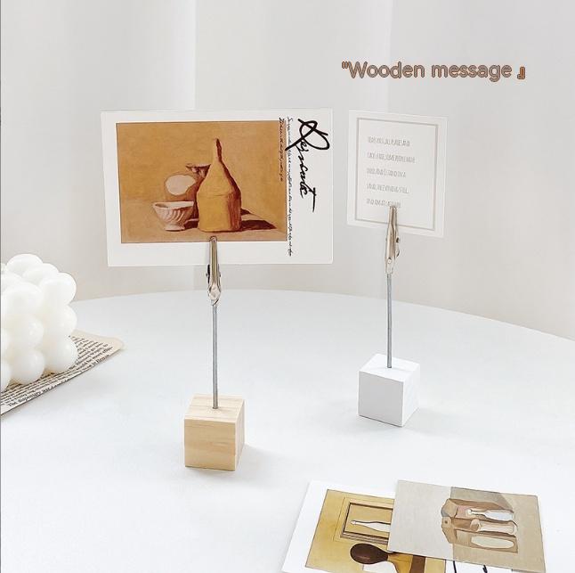 Title 5, Log Wooden Message Folder Simple Photo Folder R...