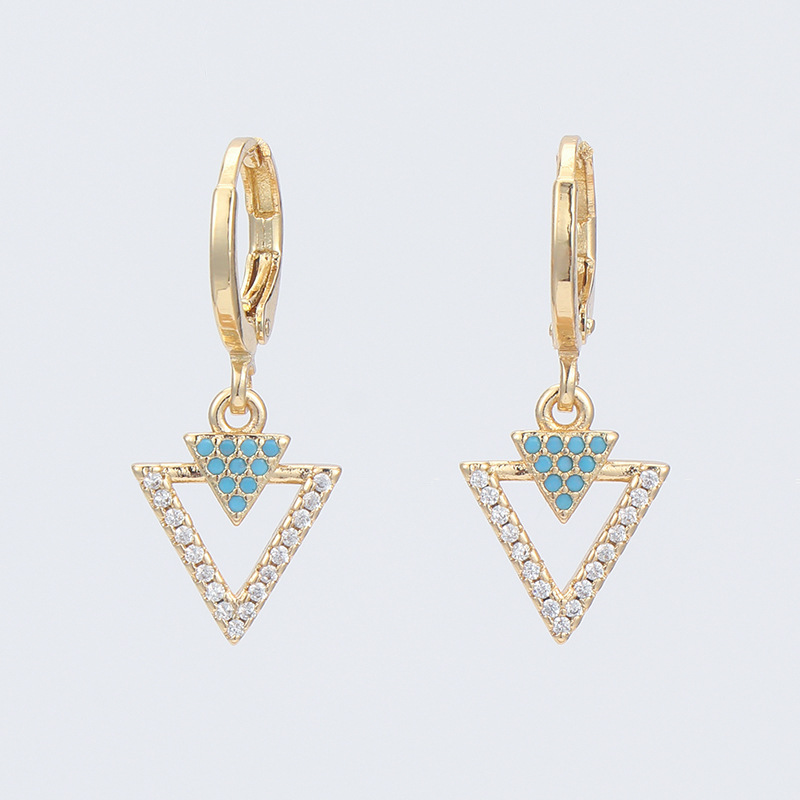 Title 3, Copper-plated Gold Micro-inlaid Zircon Geometri...