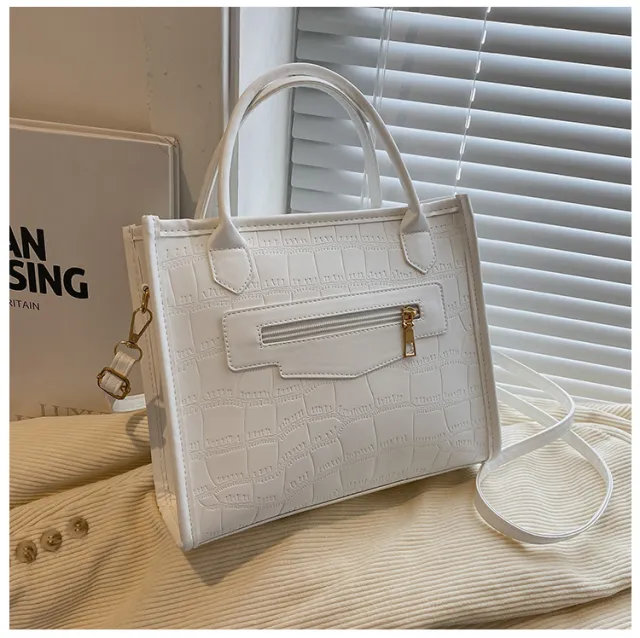 Women's Large Capacity Commuter Shoulder Bag White - Shop at LoveMi