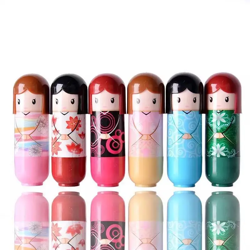 Japanese Doll Lip Balm 24 Packs Cute Moisturizing