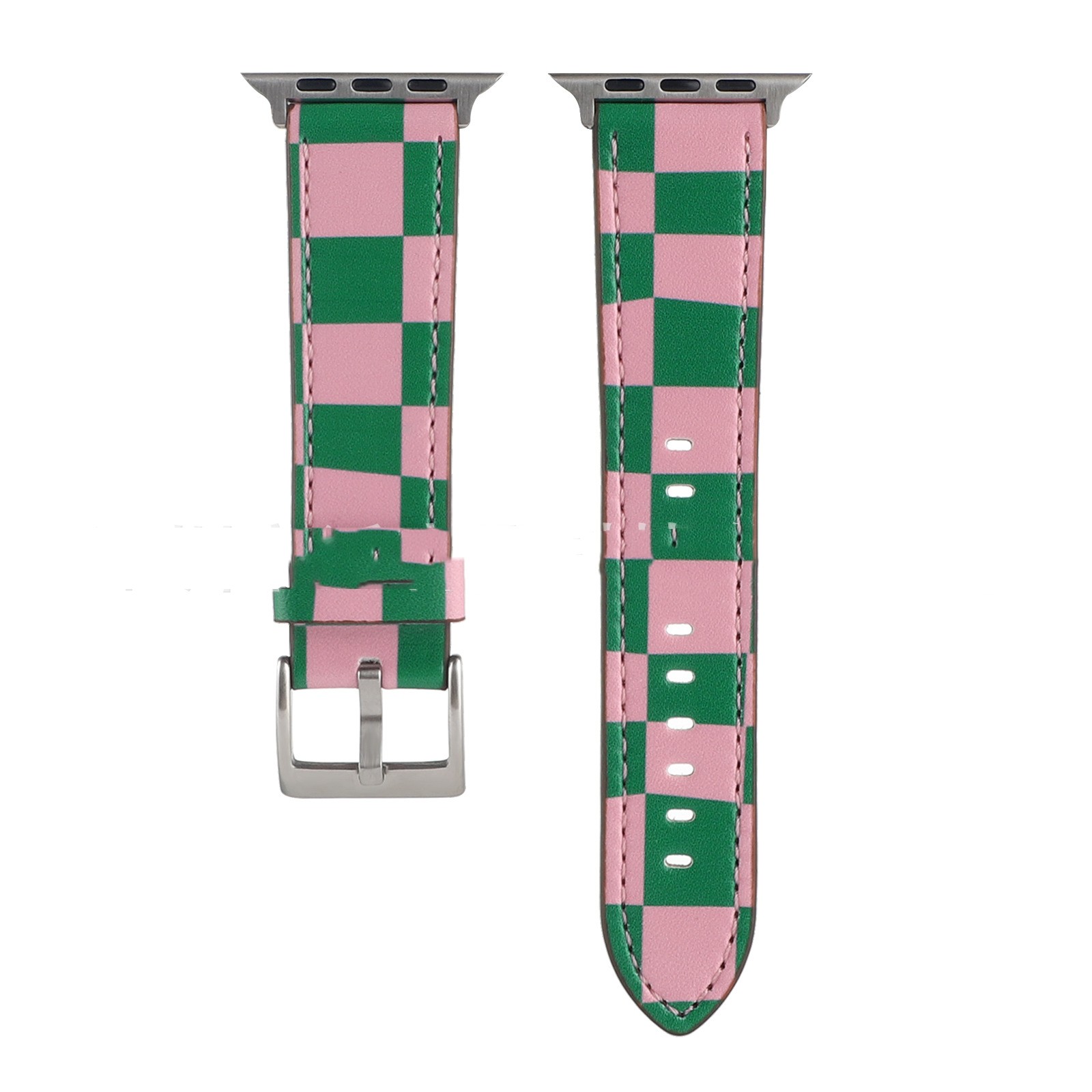 M Dark Green Pink Plaid