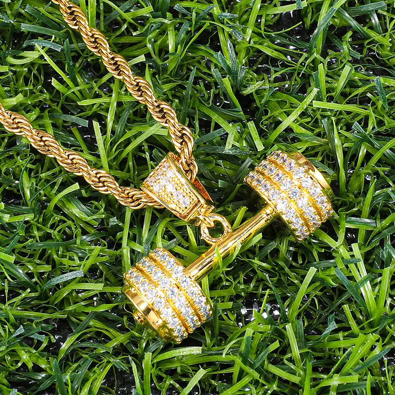Men's Full Diamond Hip Hop Pendant Necklace