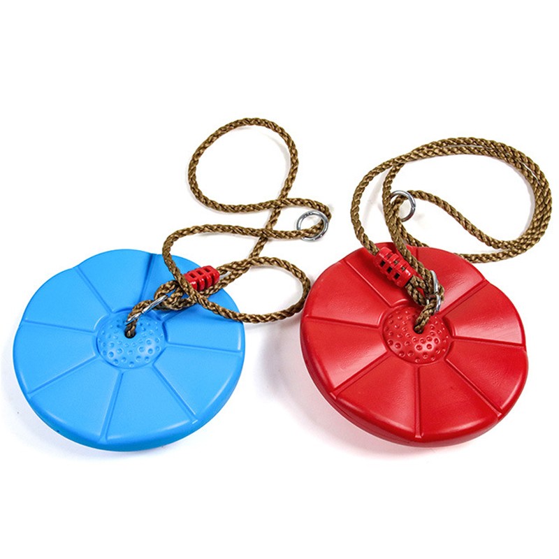 Kids Disc Swing Seat Hanging Indoor Outdoor Garden Rope Children Toys — image 7