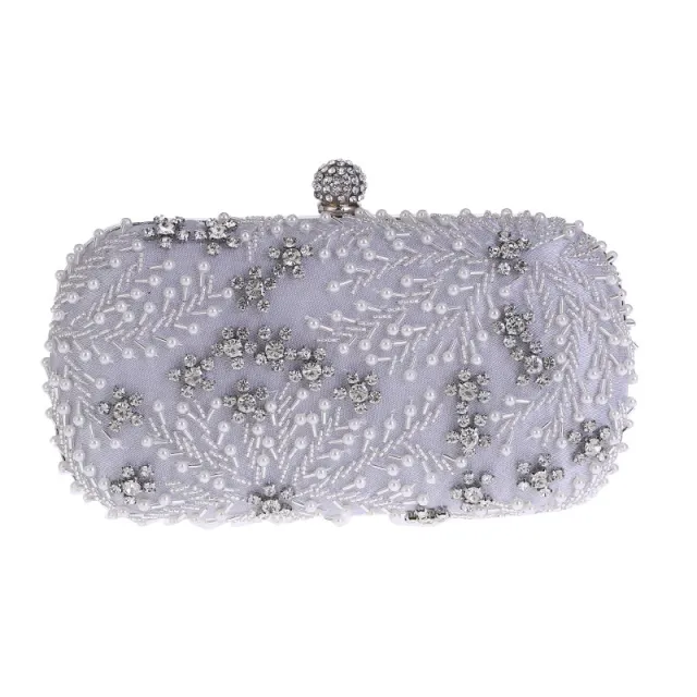Ladies Embroidered Diamond Evening Bag Party Clutch Red - Shop at LoveMi