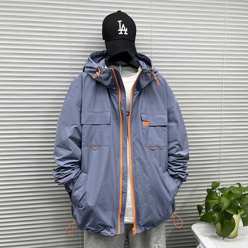 Jacket Jacket Men's Hooded Handsome Men's Workwear Jacket Tops