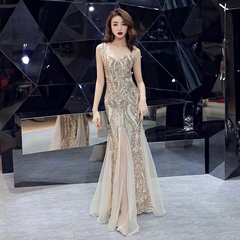 fishtail party dress women