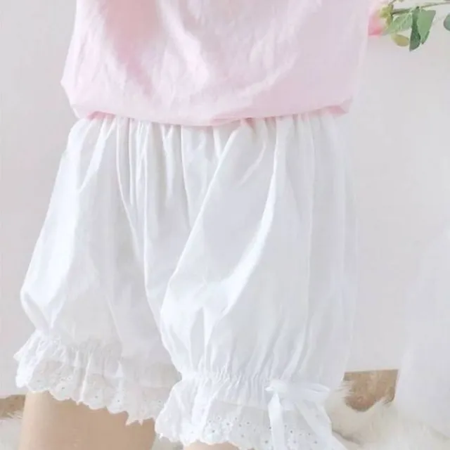 Leggings Women's Pumpkin Pants Japanese Style White - Shop at LoveMi