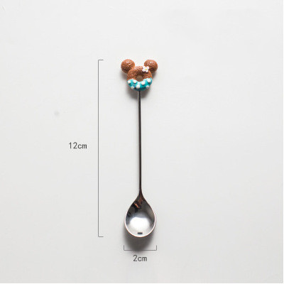 Title 4, Creative And Cute Stainless Steel Donut Spoon F...