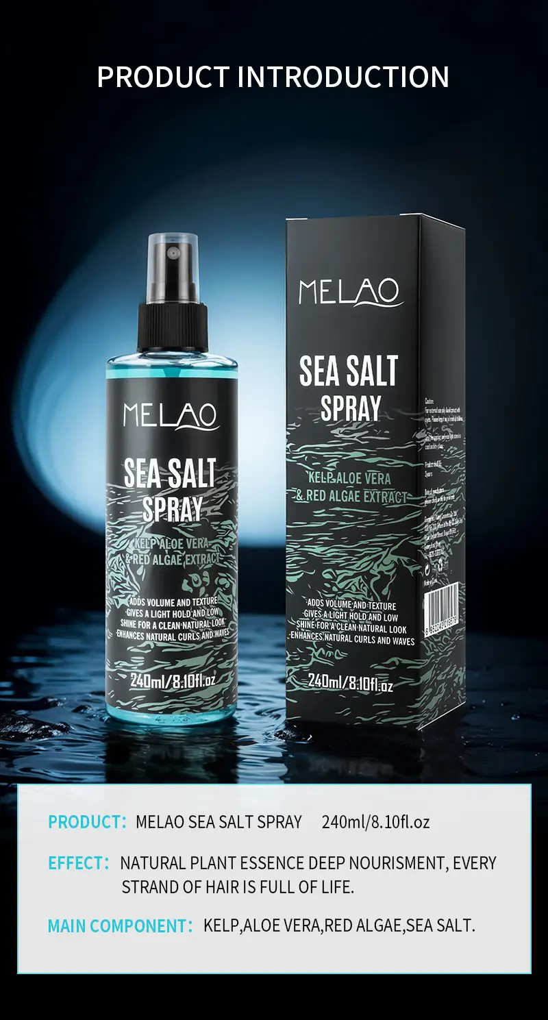Natural Sea Salt Spray For Hair Men & Women, Adds Instant Volume, Texture, Thickness, & Light Hold Texturizing & Thickenin