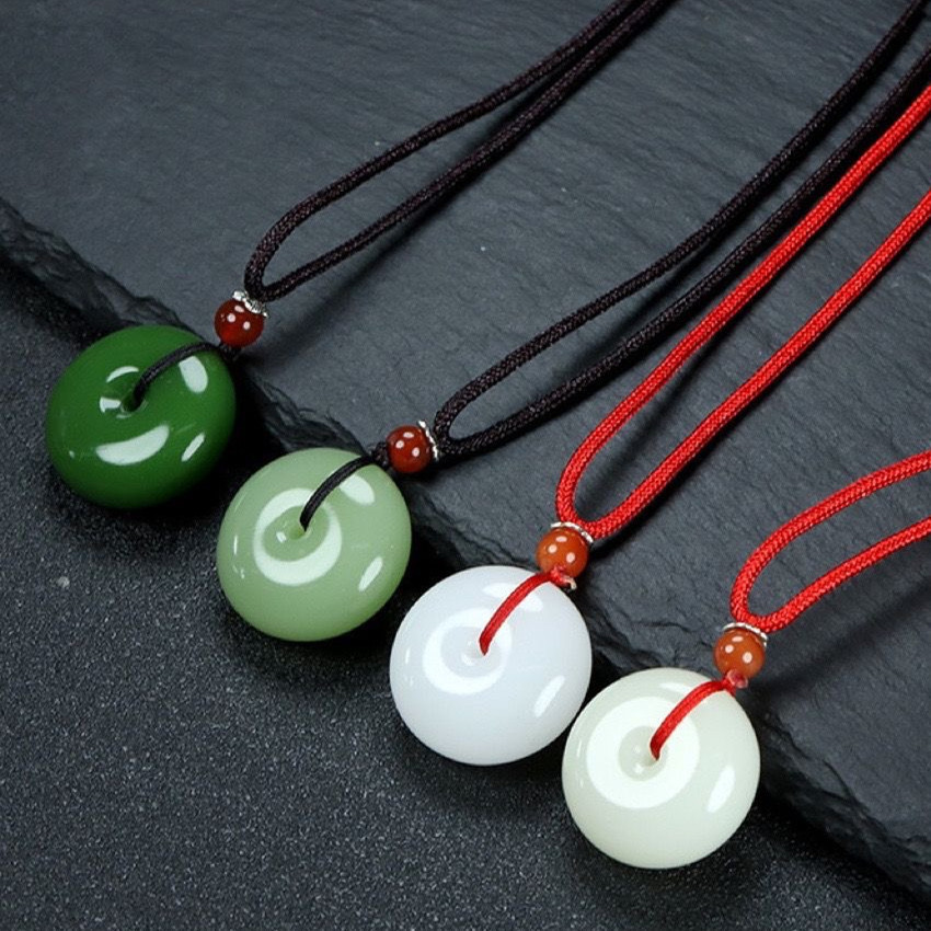 Title 4, Peace Buckle Jade Pendant Couple Pendant