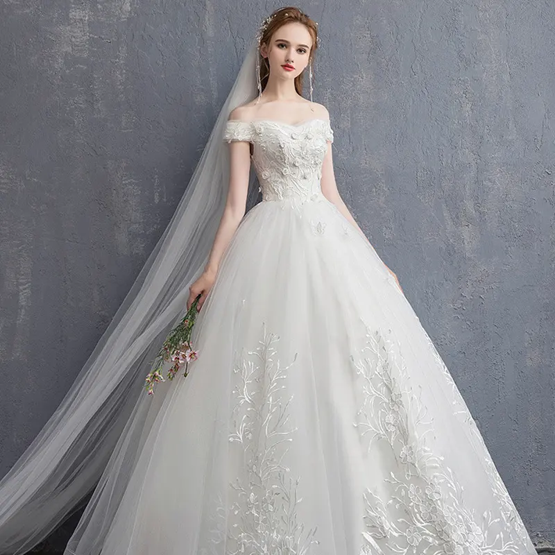 One-shoulder Bride Was Thin