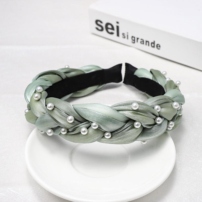 Handmade Twist Headband Net Celebrity Hair Accessories Mint Green Twist Fabric - Shop at LoveMi