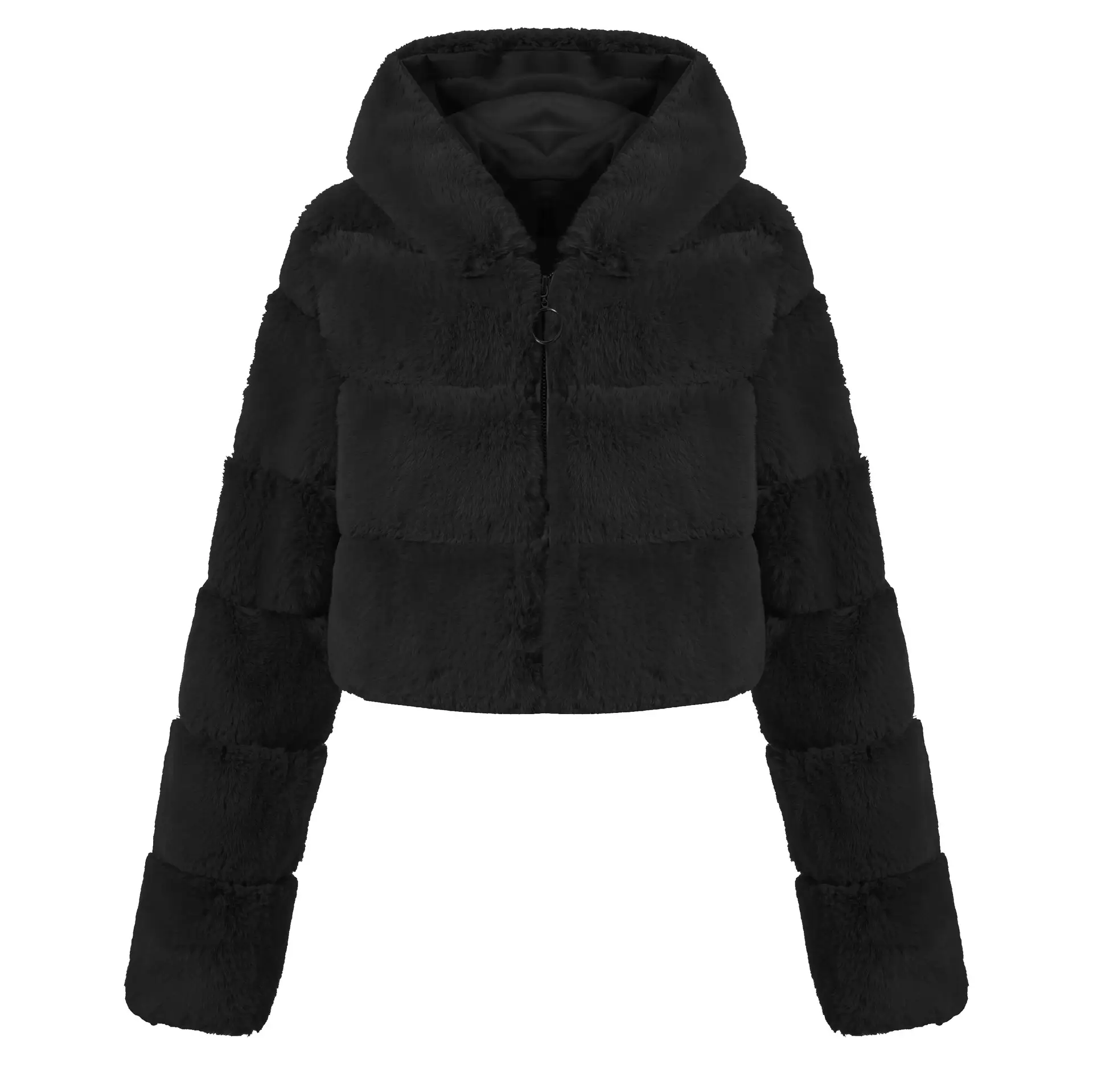 Solid Color Faux Fur Coat Jacket Fashion