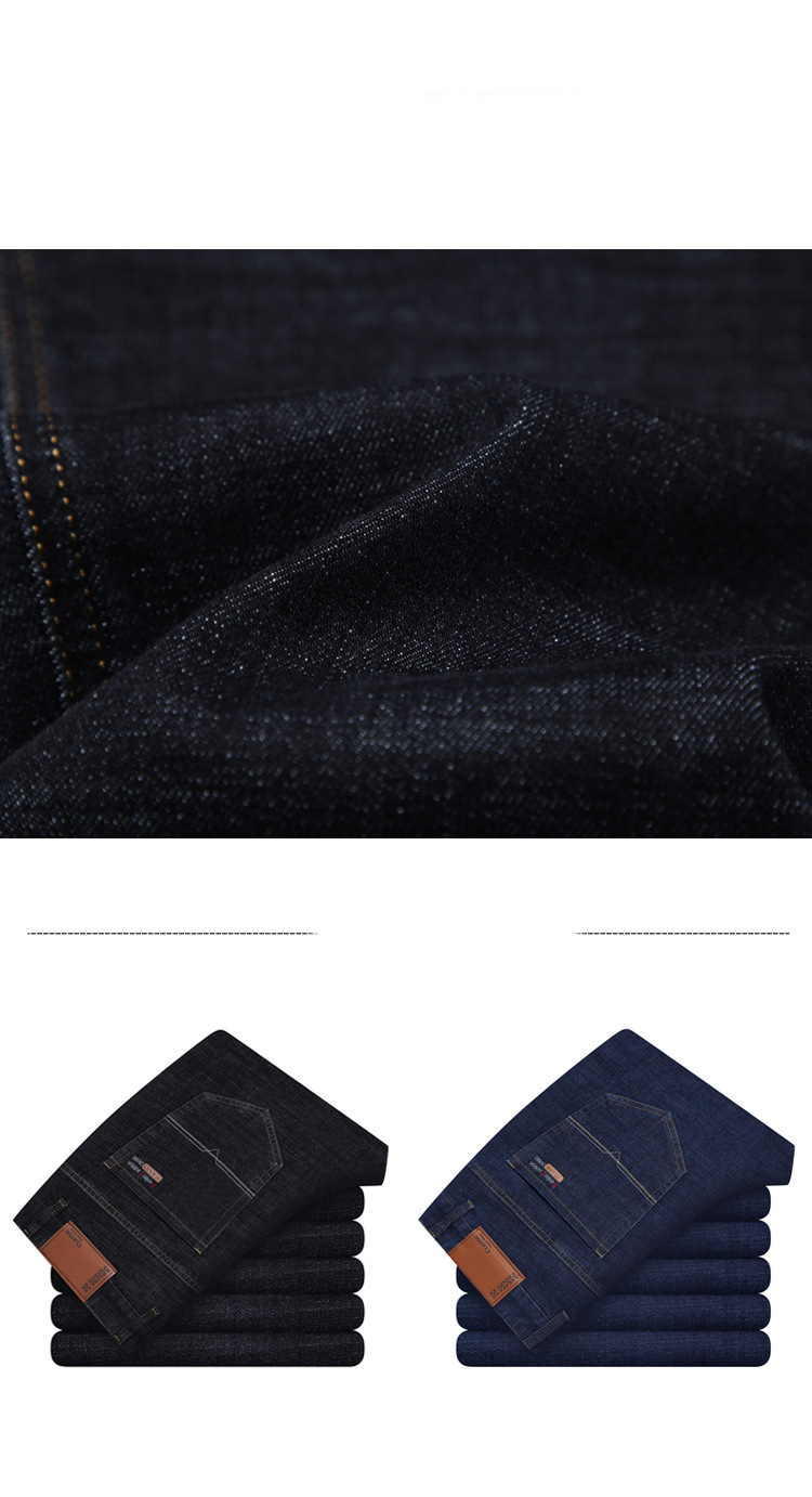 Middle-aged Loose Straight Mid-waist Stretch Business Pants