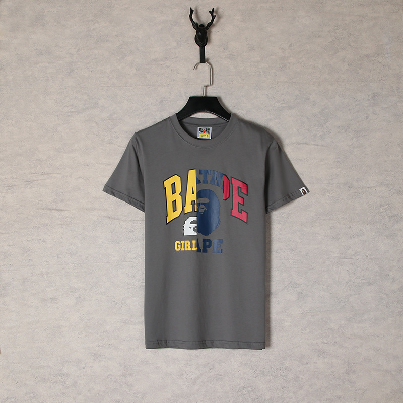 Title 7, Three-dimensional Colour Monogram Print T-shirt...